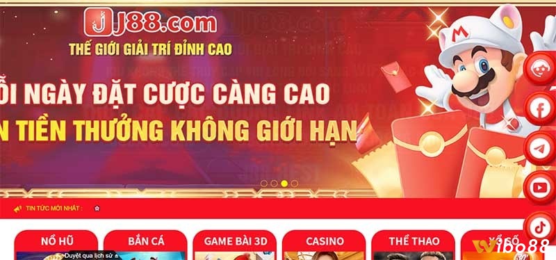 Nhà cái J88 nổi tiếng bởi sự đa dạng nhiều sản phẩm cá cược hấp dẫn